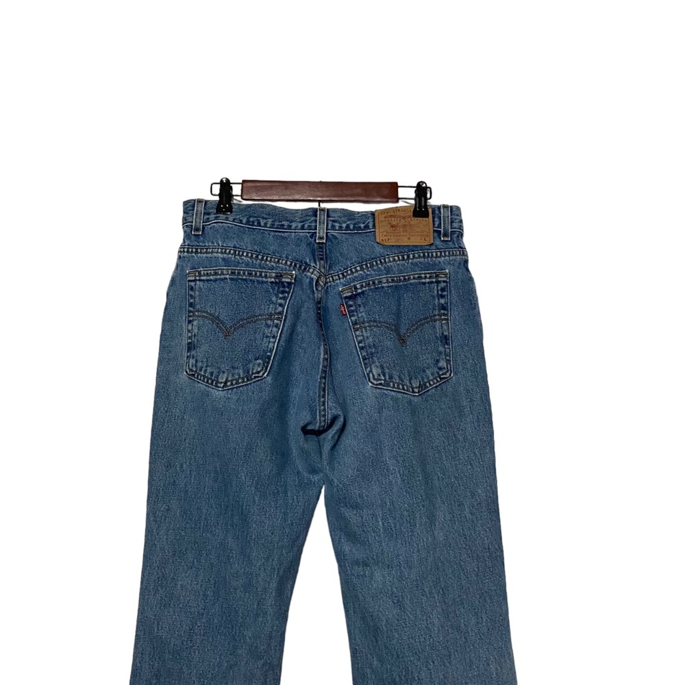 Y2K Levi’s 517 Slim Fit Bootcut Stone Washed Women’s Vintage Jeans Blue - Picture 12 of 16